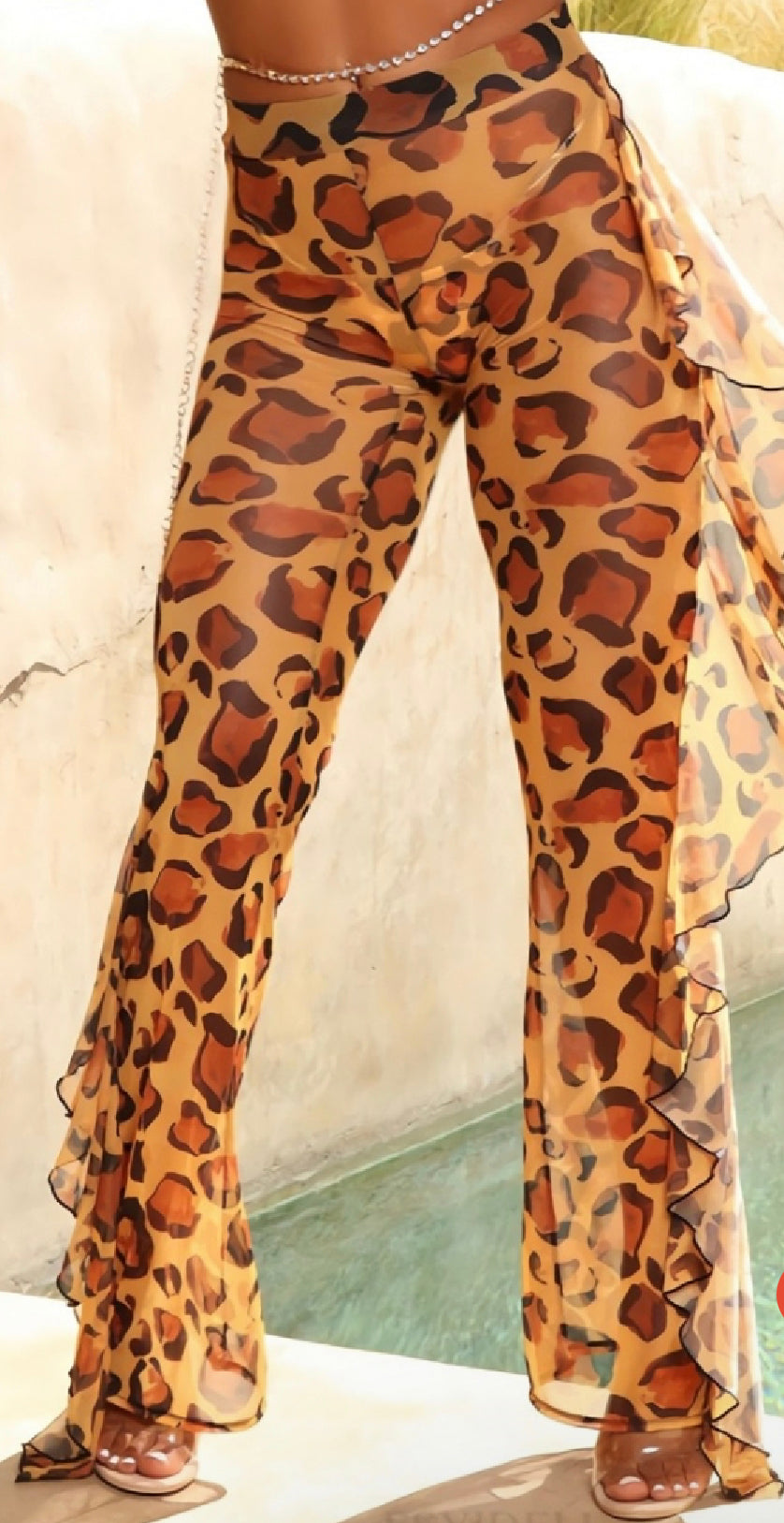 Cheetah girl coverup pants | Baddies N Swimsuits